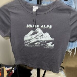 Garage Swiss Alps Tee - Dark Gray